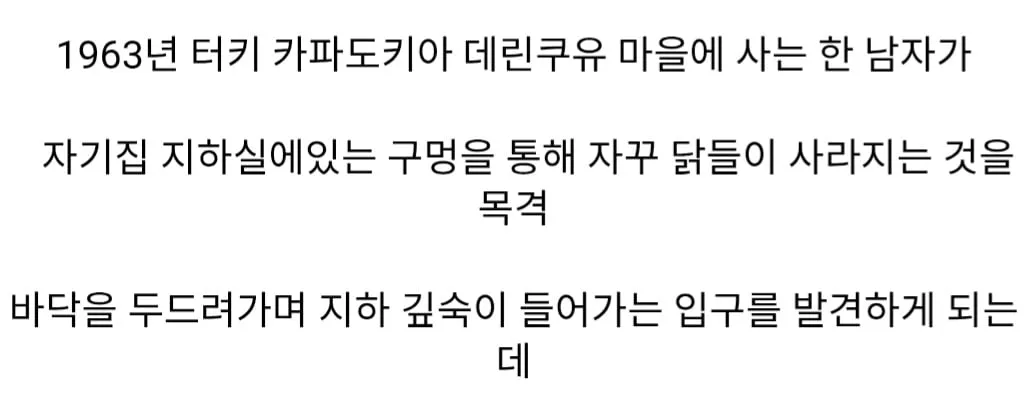 우연히 집 지하에서 발견한 인구 2만의 지하도시
