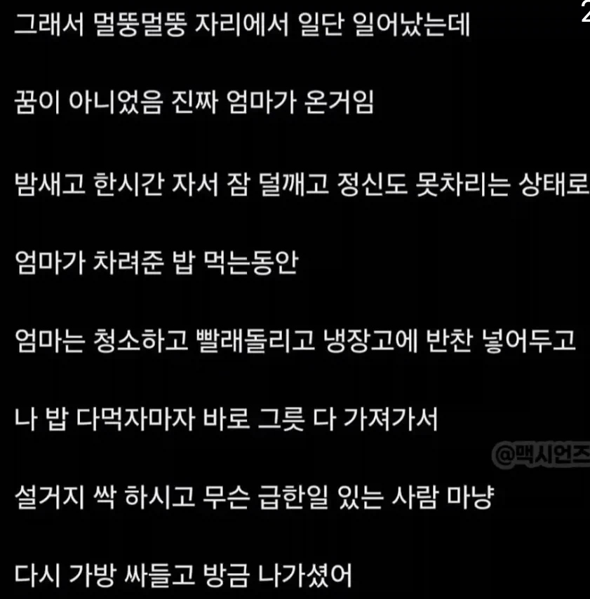 엄마가 갑자기 집에왔어 (2)