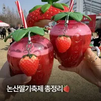 논산딸기축제에서 판매 한다는 딸기 먹거리