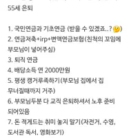 블라인드. 30대 비혼의 노후 은퇴 준비