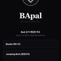 보아 팬클럽명 후보 3가지 공개 (투표중 4.1~4.3)