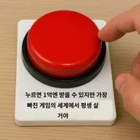 이 버튼을 누르면 1억엔을 주지만