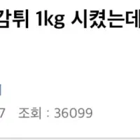 감튀 1kg 시켰는데 양이 이게 맞나요??