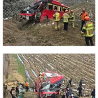 만우절 어제자 통근버스 사고 블랙박스 영상