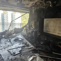 의왕 아파트 화재 윗층 상황
