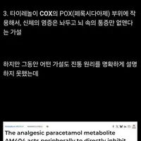 132년만에 밝혀진 타이레놀의 진통 원리