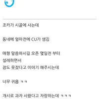 시골 사는 초등학생 조카 썰