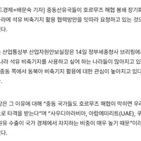 정부 “중동 산유국들 호르무즈 봉쇄에 韓 비축기지 활용 협의요청 잇따라”