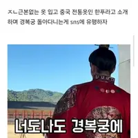 경복궁 '한푸' 쫒아내는중