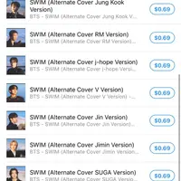 BTS Swim 개인 앨범커버 음원 발매